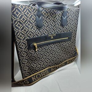 Kempner Large Logo Jacquard  Tote Bag | Michael Kors